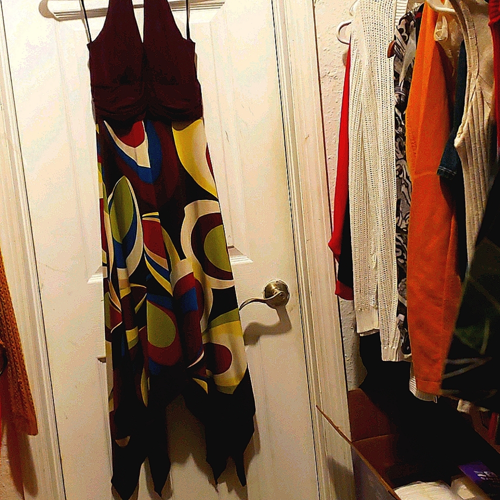 Suki Backlist colourful dress